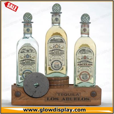 China Highlight for your Wooden Bar Bottle Glorifier or Abuelos Tequila Bottle LOS Bottle Display for sale