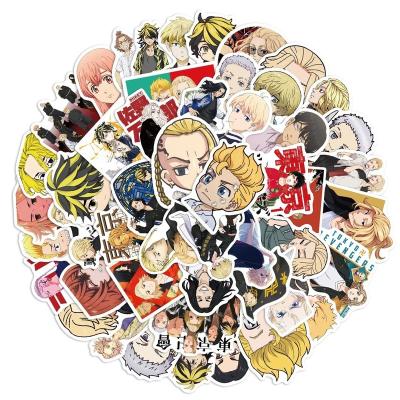 China Waterproof+Eco-friendly 50Pcs Anime Tokyo Avengers Stickers Boy Phone Laptop Suitcase Skateboard Sticker for sale