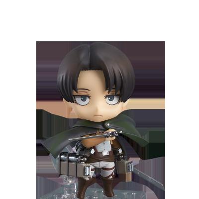 China Wholesale Waterproof Q Version Japanese Attack On Titan Cute Anime Giant Action Numbers For Kid Levi Ackerman Gifts Desktop for sale