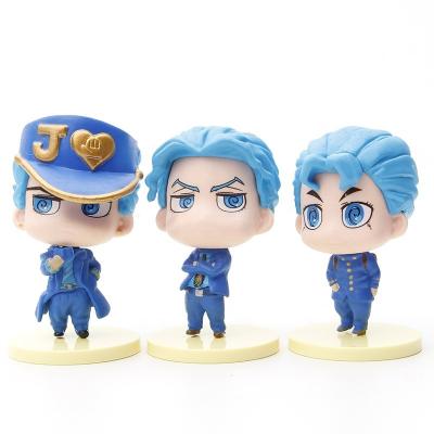 China 6pcs JOJOs Adventure Anime Weird Waterproof Action Number For Boy Table Decoration Home Ornament Toy Doll for sale