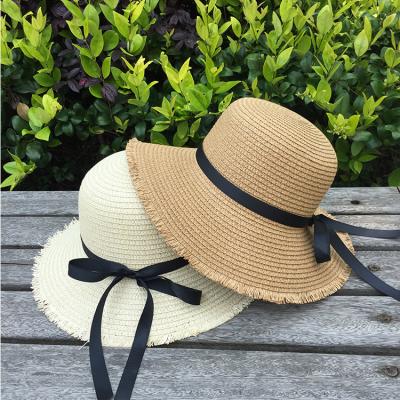 China Wide Brim Mayor Women Paper Sun Visor Frog Grass Hat LOGO Colored Summer Asian Black Panama Fashional Straw Hats Sombrero De Paja Al Por Off for sale