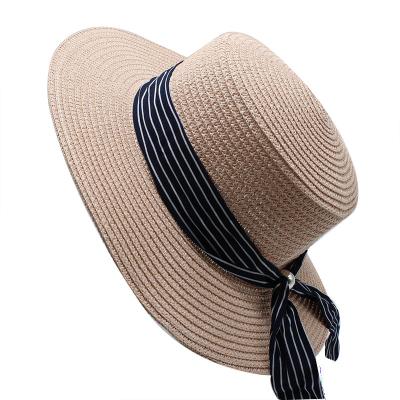 China Wide Brim Women Paper Sun Visor Straw Hats LOGO Colored Summer Asian Black Panama Hat Eco-friendly Sombrero De Paja Al Por Mayor Frog Grass Off for sale