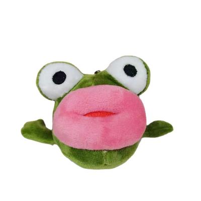 China Key Chain Toy Plush Frog Fashional Big Mouth Male Big Eyes Cute Small Pendant Bag and Student Gift Pendant Doll for sale