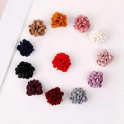 China Fashional 3cm Multi Color Felt Girl Hairpin Birthday Beach Holiday Decoration Flower for sale