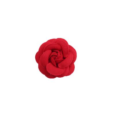 China Fashional 5.5cm Felt Cloth Camellia Flower Brooch Garland Decorative Handmade DIY Fabric Flower for sale