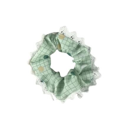 China Fashional Circle Pattern Cheap Print Hair Scrunchies Sweet Women Love Decorative Hair Accessories For Girls for sale