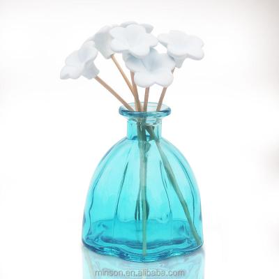 China Europe Glass Reed Diffuser Bottles Colored Decorative Glass Bottle Aroma Reed Diffuser Glass Bottle for sale