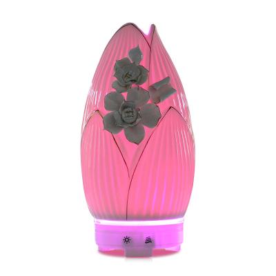 China Commercial Ceramic Ultrasonic Aroma Diffuser With Led Light Essential Oil Scent Diffuser For Home Use for sale