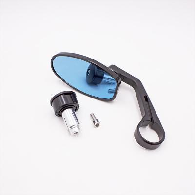 China High Quality Motorcycle Accessories Side Mirror Vintage Motorcycle Blue Glass Anti-ultraviolet Rear View Mirror for sale