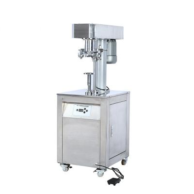 China Food Vertical Computer Bottle Iron Sealing Machine Plastic Tinplate Sealing Machine for sale