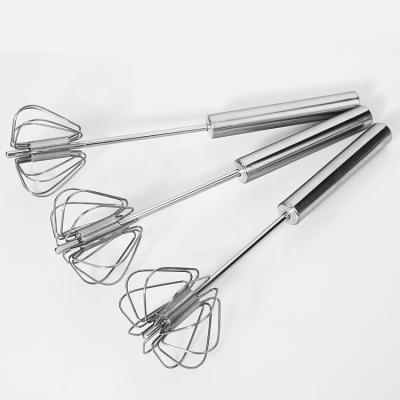 China Stocked Kitchen Stainless Steel Egg Beater Semi Automatic Manual for sale