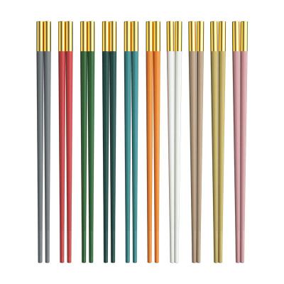 China Stocked 2022 new style high quality fiberglass chopsticks reusable non-slip chopstick for sale