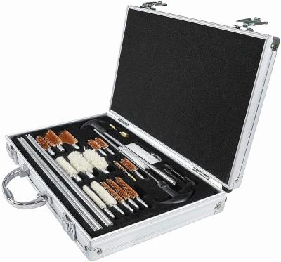 China Wholesale Modern Universal Aluminum Hand Carry Case Rifle Gun Shooting TDF 28 Pcs 12ga Gun Brush Cleaning Kit for sale