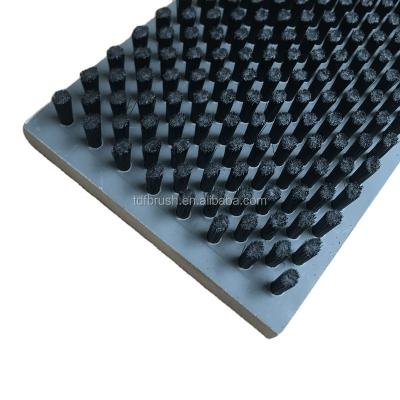 China TDF Cleaning Flat Perforated Industry Brooms PVC Block Brush For Cleaning for sale