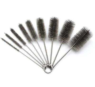 China Sustainable Cleaning TDF Stainless Steel Boiler Tube Twist Brushes Edge Brush Set Tube for sale