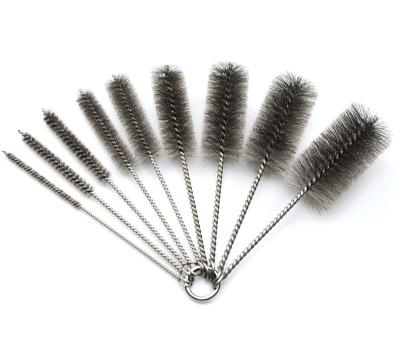 China Viable TDF Pipe Cleaning Brush Stainless Steel Bristle Brush, Steel Pipe Brush Stainless Steel Bottle Brush 9 Piece Variety Pack for sale