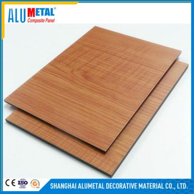 China 2440mm anodiseerde het 3mm Houten Aluminium Samengestelde Comité voor Buitenmuur Te koop