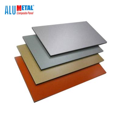 China hoja compuesta de aluminio cepillada 1220x2440m m 5m m AA1100 del panel de PVDF en venta