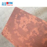 Cina LDPE composito spazzolato 1000mm dello strato 4mm del pannello del metallo dell'interno di alluminio in vendita