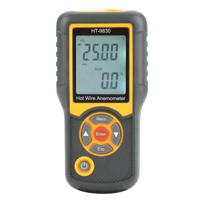 China High Resolution and Accuracy LCD Digital Display Hot Wire Anemometer HT-9830 ABS Hti Brand Manufacturer Wholesale Price for Sale for sale