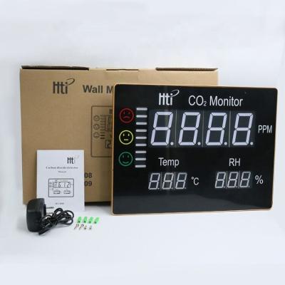 China Cheap Hti Price CO2 Meter Temperature Hygrometer Digital Air Quality Tester China HT-2008 3 in 1 70ppm +-3% 0-9999PPM 0.1-99.9% HT-2008 for sale