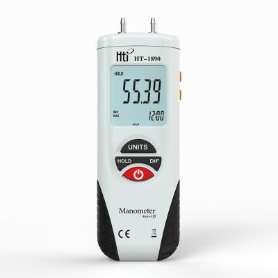 China HTI HT-1890 Digital Pressure Gauge In Running 2psi 12 Months For Water Pressure Typical 0.3%FSO (25C) HT-1890 Oxygen 0.29%FSO 0.5s Double LCD for sale