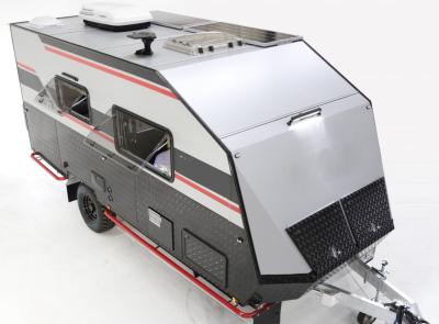 China Grote ruimte Hard top caravans te koop met zonnepanelen Ruime badkamers bieden uitstekende off-road Te koop