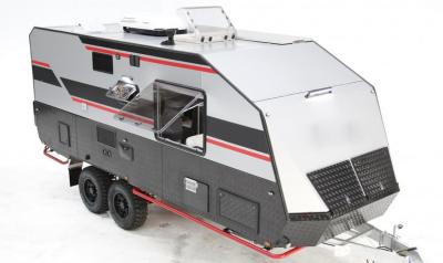 China Luxe Big Hardtop Camp Trailer Motorhome Met Toilet Kit Aluminium Spread Panel Airconditioner Zonnepaneel Te koop