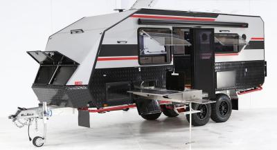 China Small Off Road Hard Top Camper Trailer Spacious Bathroom Interior Space for sale