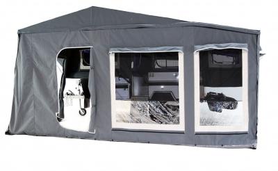 China 18 Foot  17 Foot 16 Foot Off Road Caravan With Solar Power System Built In Kitchen Quad Suspension for sale