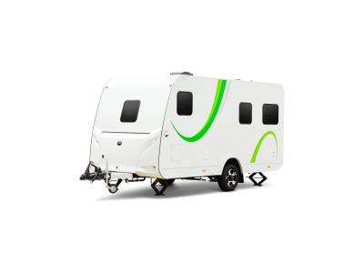 China Compact Family Caravan Hotel Trailer RV Camp Trailer Minimalist Complete In Interior for sale