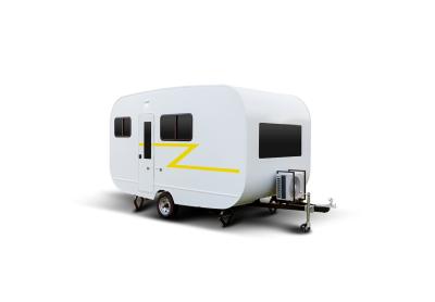 China Cool Small Caravan With Outside Kitchen Shower Road Caravan Trailer Motorhome Ventilation System Monitoring for sale