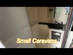 hobby small caravan with single beds and ensuite family road caravans  toilet