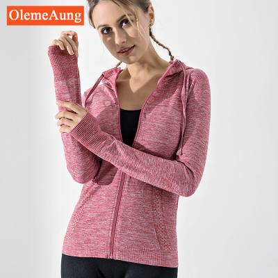 China Breathable Long Sleeve T-shirt Tops Yoga Clothing Women Sports Fitness Sportswear Running Loose Wear Quick Dry for sale