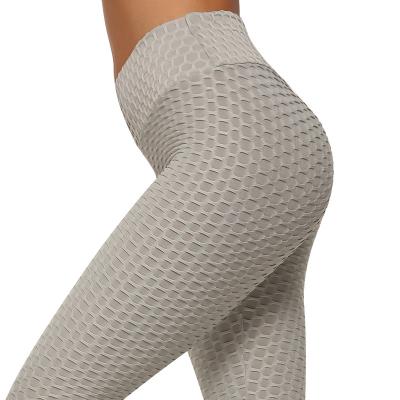 China Manufacturer Honeycomb Fitness and Yoga Tights Gym Wear Pants Breathable Sports Gym Wear Butt Seamless Push Up Legging for sale