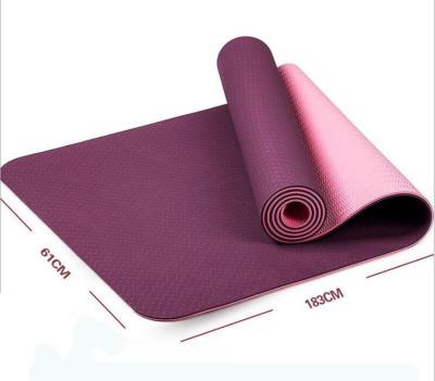 China 183*61*0.6cm Mat Fitness Pilates Gymnastics Custom Printed Pad NO-Slip Design Yoga Tape Sports Mat Exercise Waterproof Washable Durable Anti-Slip Yoga Pad With Ba for sale