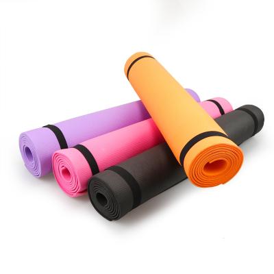 China Hot Yoga Pilate 4MM PVC Comfort Foam Thick Yoga Mat For Exercise, Yoga, And Pilates Can Add Strap And Paper, Customize Package for sale