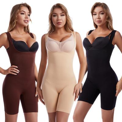 China 2021 Private Label Compressionl Waist Belt Butt Lifter Breathable Underbust Shapewear For Women Slimming Full Body Shaper for sale