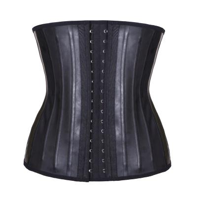 China Padded Steel Boned Waist Cincher Buttocks Latex Waist Trainer Corset Slimming Underwear Girdle Body Shapers 25 Waist Cincher for sale