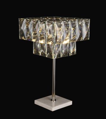 China Modern High End Modern Crystal Marble Beside Table Desk Light for sale