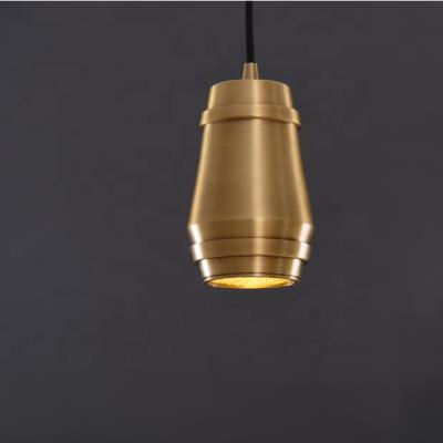 China Contemporary Modern Brass Home Hanging Pendant Lights 1 Light Indoor Home Bar Mini Kitchen Pendant Light for sale