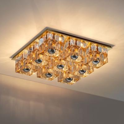 China 2021 new modern led modern home bedroom crystal fixtures k9 ceiling lamp for sale