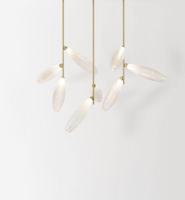 China LINEAR CHANDELIER IN CORRODED GLASS by modern BOROSILICATE LIVING ROOM for sale