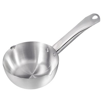 China Sustainable Quality Stainless Steel Kitchenware Kitchen Cooking Pan With Handles for sale