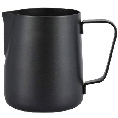 China Sustainable Water Pitcher Stainless Steel Customize Black Coffee Milk Pitcher for sale