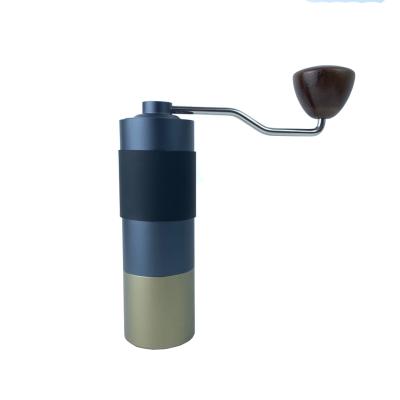 China Conical Stainless Steel Burr Mill Adjustable Manual Coffee Grinder Stainless Steel Burr Mill Mini Solid Portable Conical Home Espresso Camping Grinder for sale