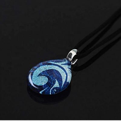 China Europe Customized Art Murano Lampwork Glass Necklace for sale