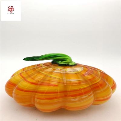 China China Folk Art Style Europe Custom Holiday Glass Pumpkin for sale