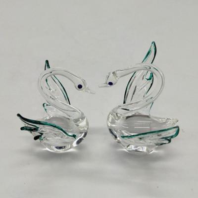 China Europe wholesale glass swan beautiful small for wedding gifts for sale