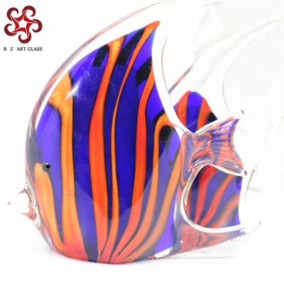 China New Type China Hand Made Colorful Glass Sea Fish Sculpture for sale